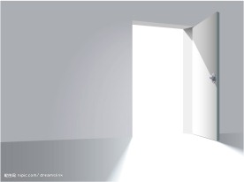 2款打开的门矢量素材