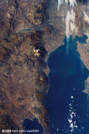 希腊的奥林匹斯山卫星照片