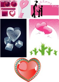 6款心形相关矢量素材