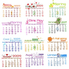 2009年卡通日历