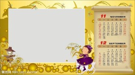 2009年矢量台历模板-7