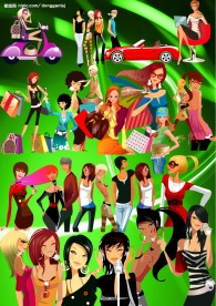 时尚少女广告女孩2