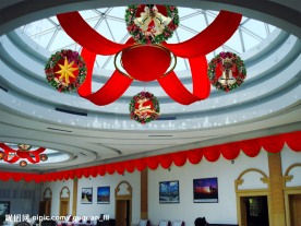宾馆圣诞节装饰