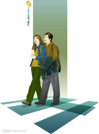 韩国人物矢量图