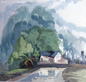 水彩风景画