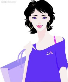 韩国人物矢量图