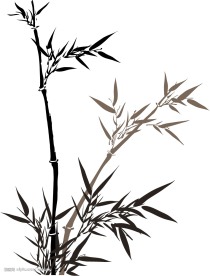水墨画 竹