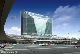 商业地产建筑效果图PSD分层模板