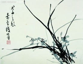 中国近代名画之《兰花》