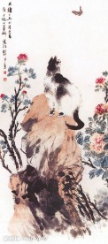 国画 猫 花猫