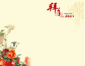 2009贺卡反面