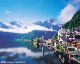 高清山水小屋风景