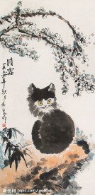 庞希泉现代国画~猫3