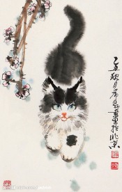 庞希泉现代国画~猫8