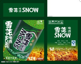 雪花啤酒纸箱