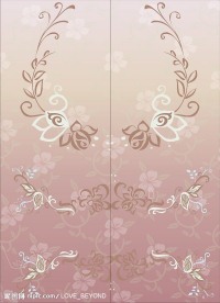 手绘中国风花纹