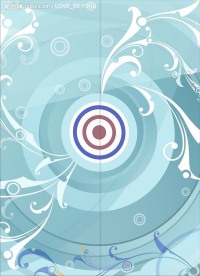 手绘动感花纹