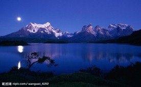 湖面夜景