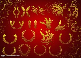 金色麦穗花纹(超高清晰)
