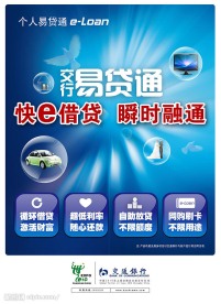 交通银行易贷通海报
