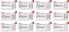 2009年台历   背面112月  12星座整年运势