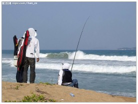 海南滩钓