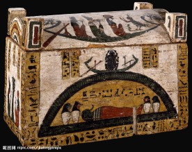 古埃及托勒密王朝丧葬箱