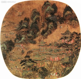山殿赏春图