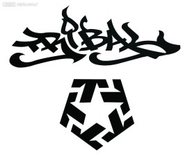 tribal标志 街舞标志 嘻哈标志 大五星标志 五星标志