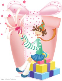 小女孩收到的礼物