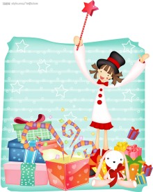 小女孩收到的礼物