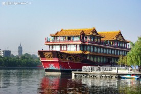 运河文化广场－仿古木船