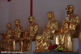 庆云金山寺大雄宝殿十八罗汉(局部)