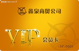 vip会员卡 名片