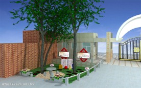 校园小场景局部