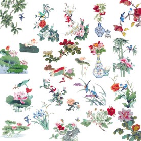国画花组合