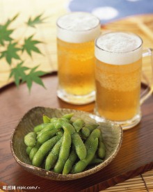 啤酒和青豆角