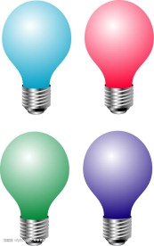 彩色灯泡