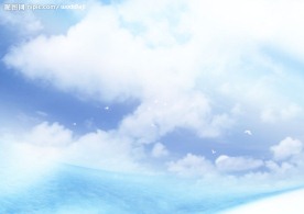 天空 海水 沙滩 白云 鸽子