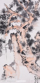 松树国画