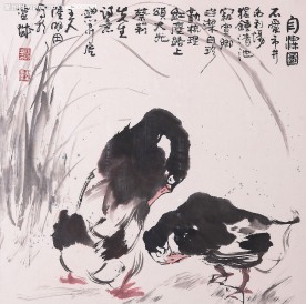鸭子国画