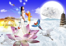 天宫传说广告美女