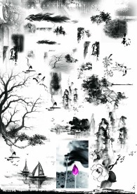 古典水墨画元素