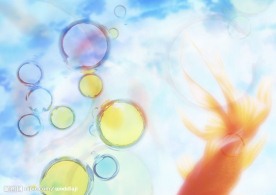 天 水泡 五颜六色 鱼