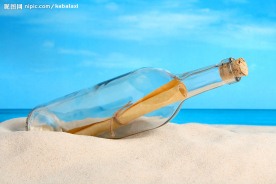 夏日海边沙滩风景