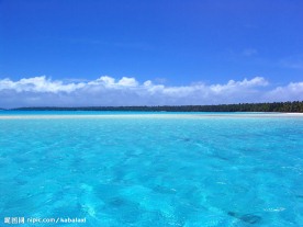 夏日海边沙滩风景