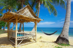 夏日海边沙滩风景