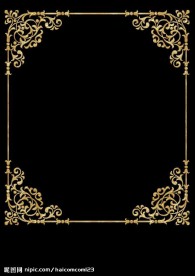 金色边框图片素材