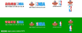 青岛啤酒与NBA合作新标识