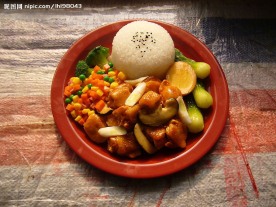 香菇鸡套饭